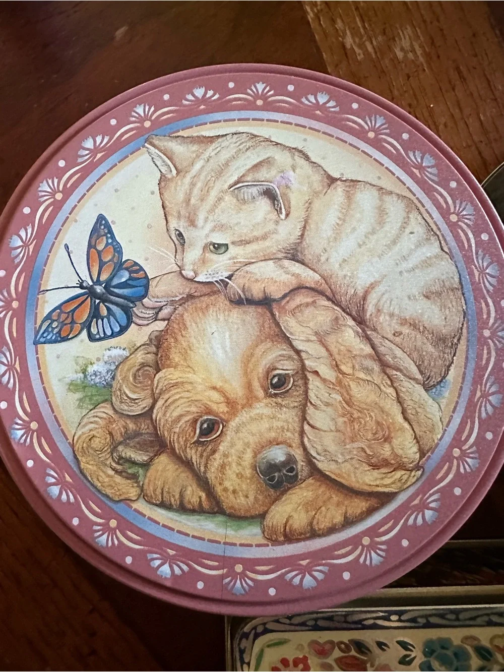 Assorted Decorative Tin Boxes - Floral, Kitten & Winter Scene